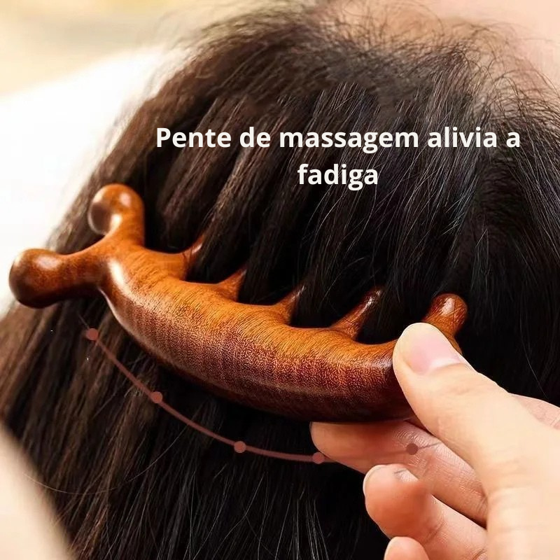 Escova Terapêutica Capilar – Madeira Relax Femme