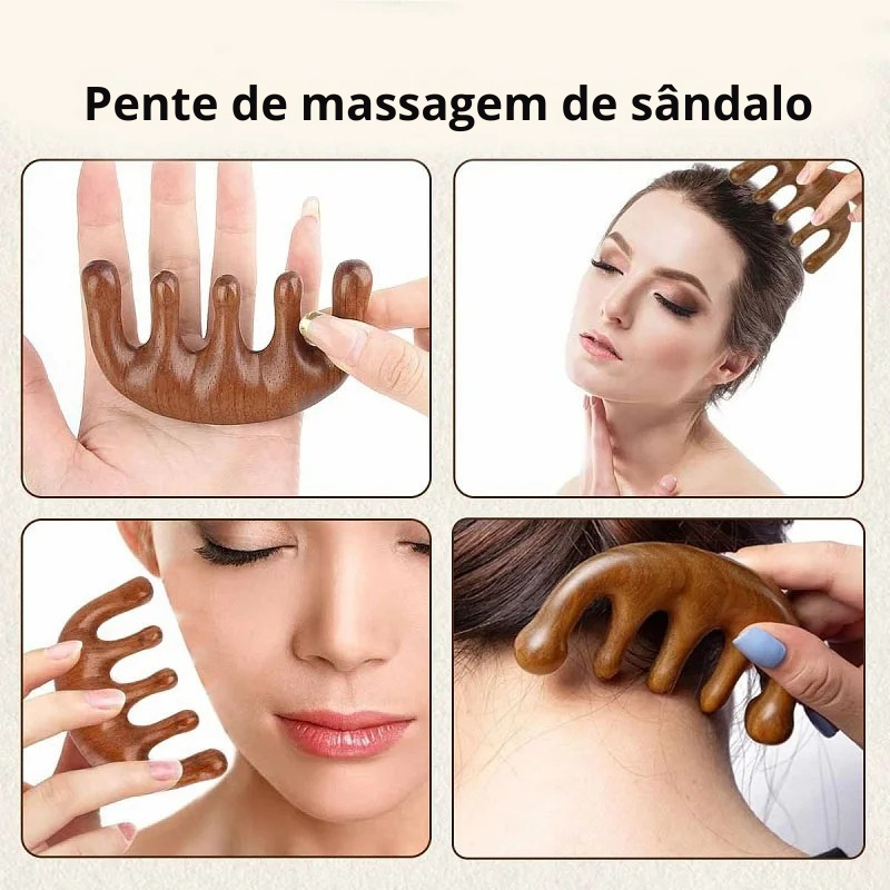 Escova Terapêutica Capilar – Madeira Relax Femme