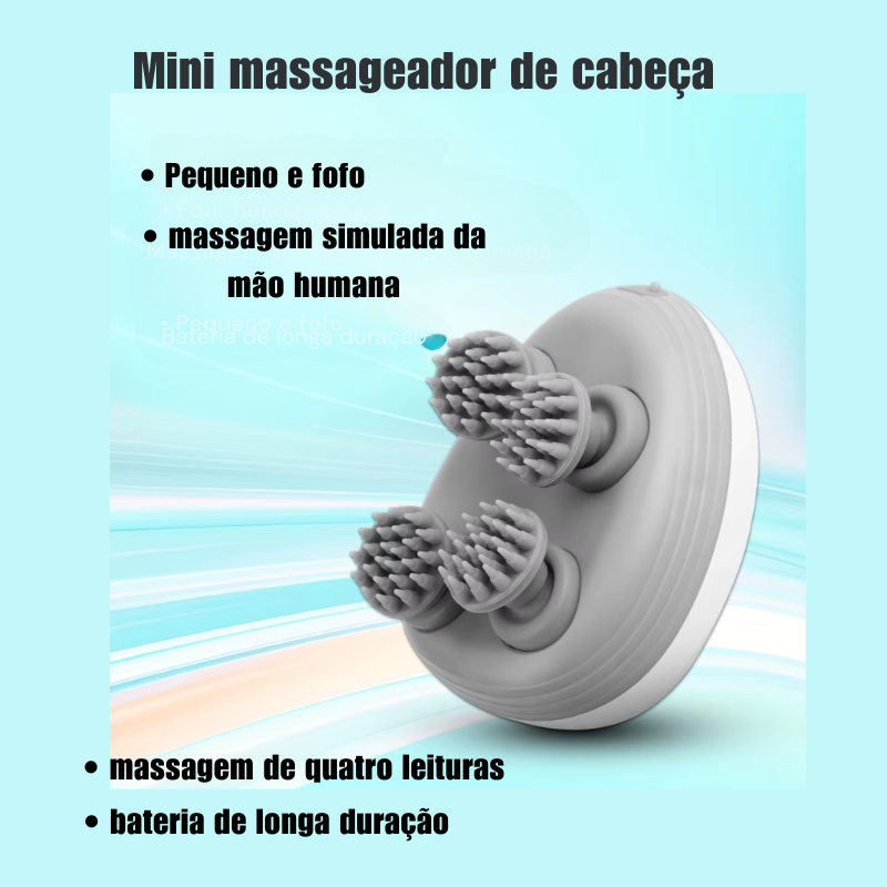 RelaxScalp – Massageador Elétrico 4D de Couro Cabeludo