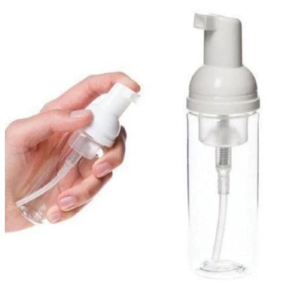 Frasco Pump Espumador Para Limpeza Facial Skin Care Com Escova De Silicone Portátil Para Viagem