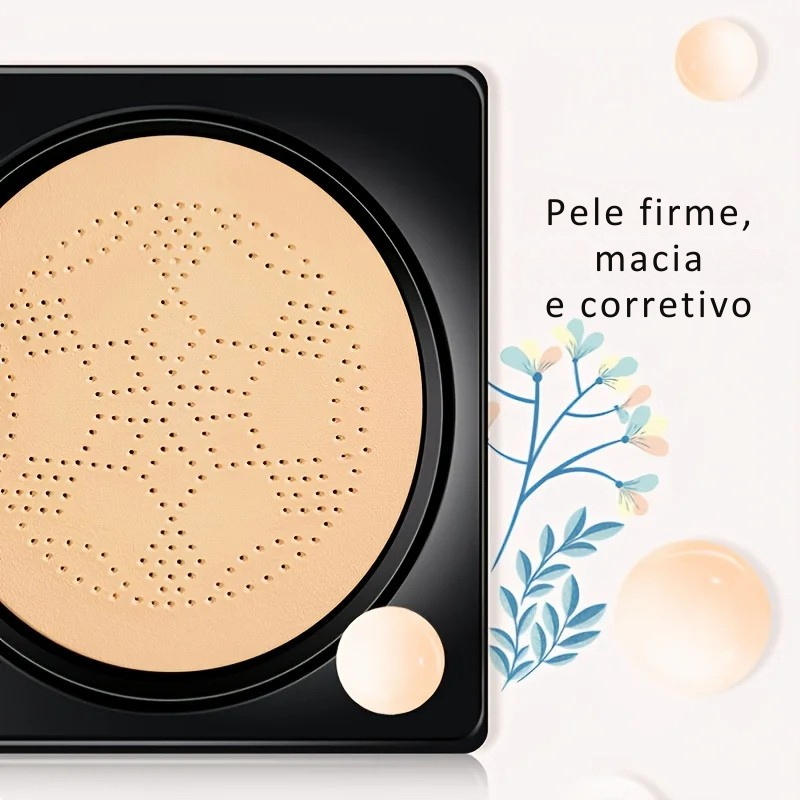 FEMMEAR Radiant Glow – BB Cream Air Cushion com Cogumelo Mágico Hanru