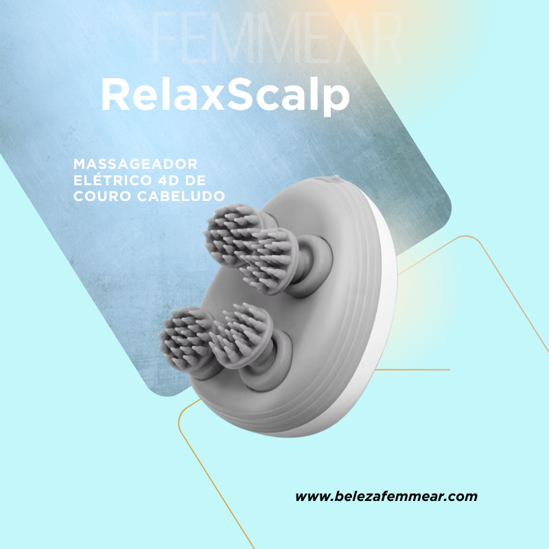 RelaxScalp – Massageador Elétrico 4D de Couro Cabeludo