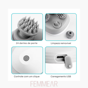 RelaxScalp – Massageador Elétrico 4D de Couro Cabeludo