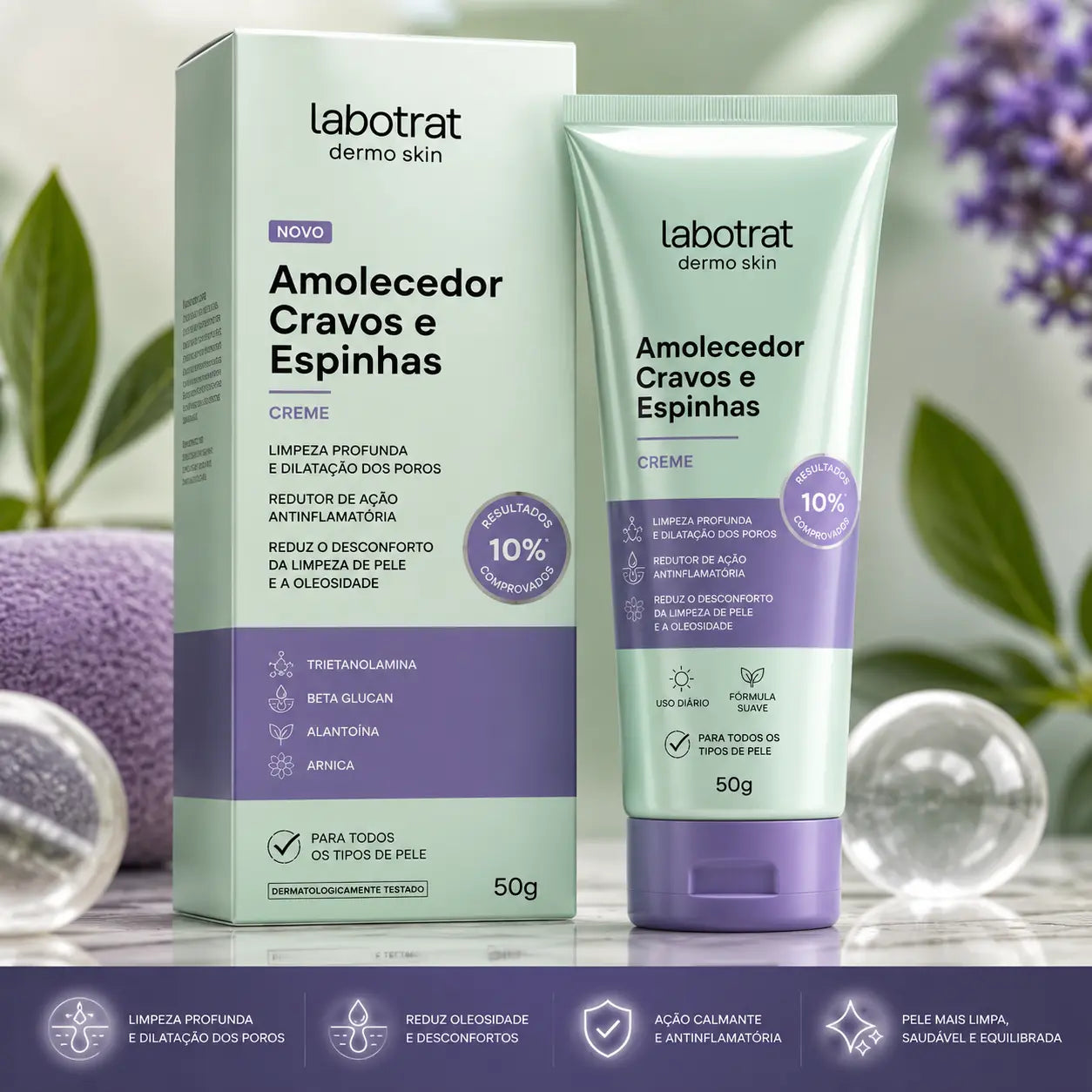 Creme Amolecedor de Cravos e Espinhas