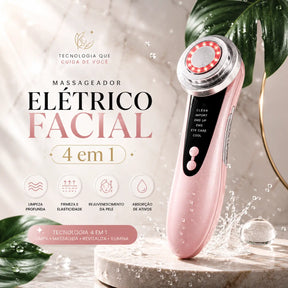 EM OFERTA DISPONIVEL - Massageador Eletrico FACIAL 4 em 1