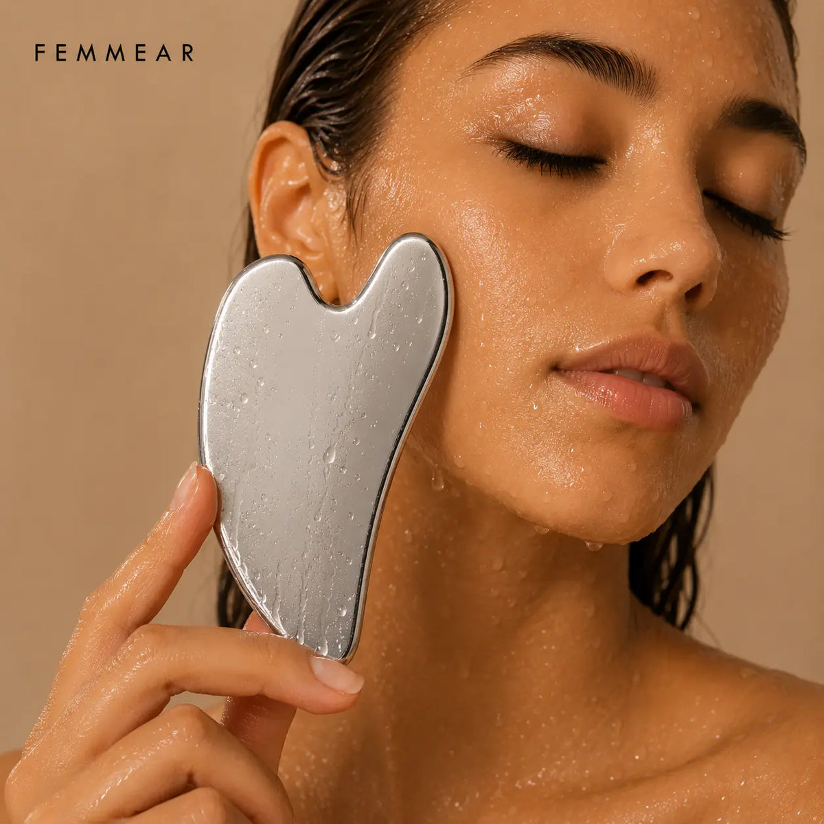 Gua Sha Premium em Aço Inoxidável FEMMEAR