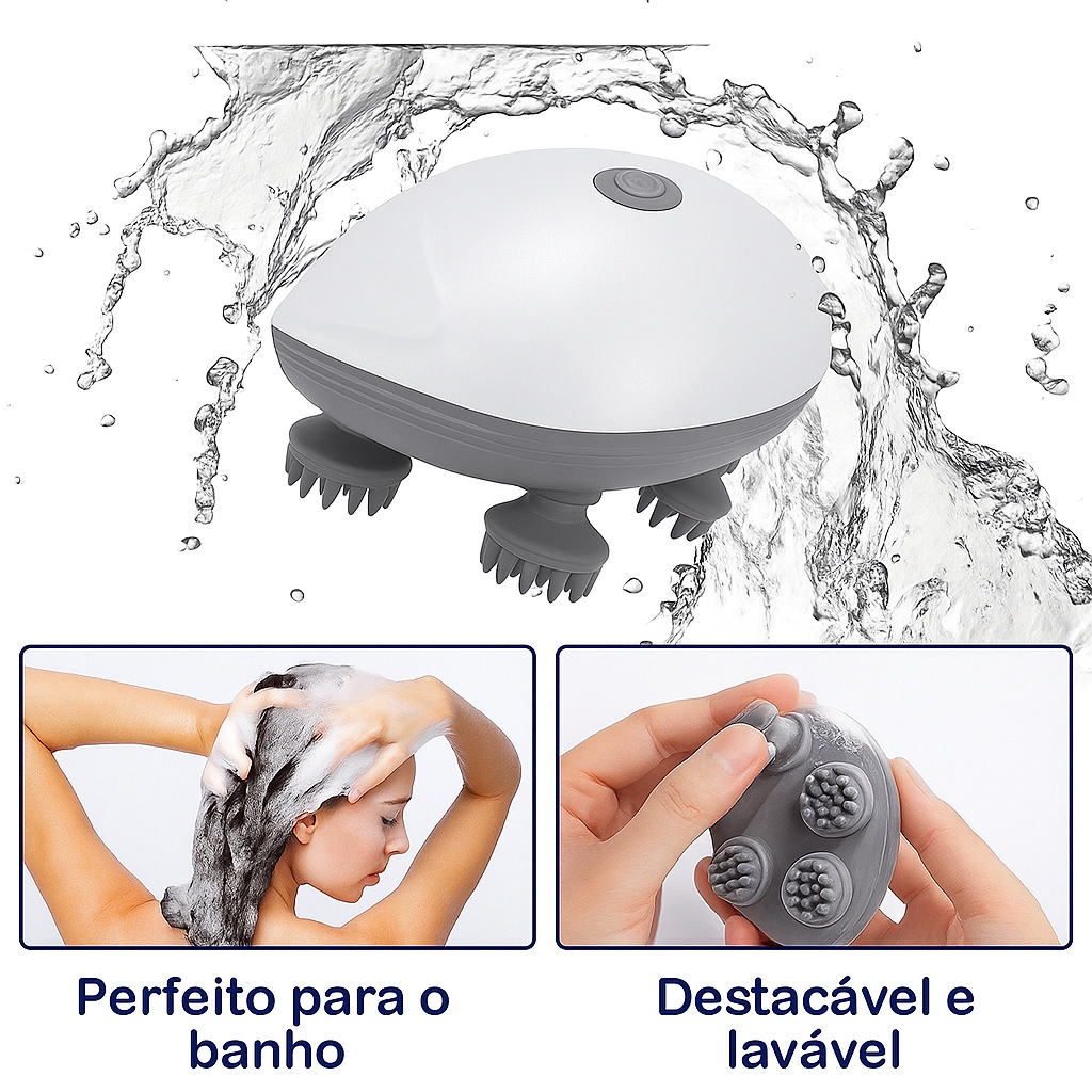 Massageador Elétrico para Couro Cabeludo – Femmear
