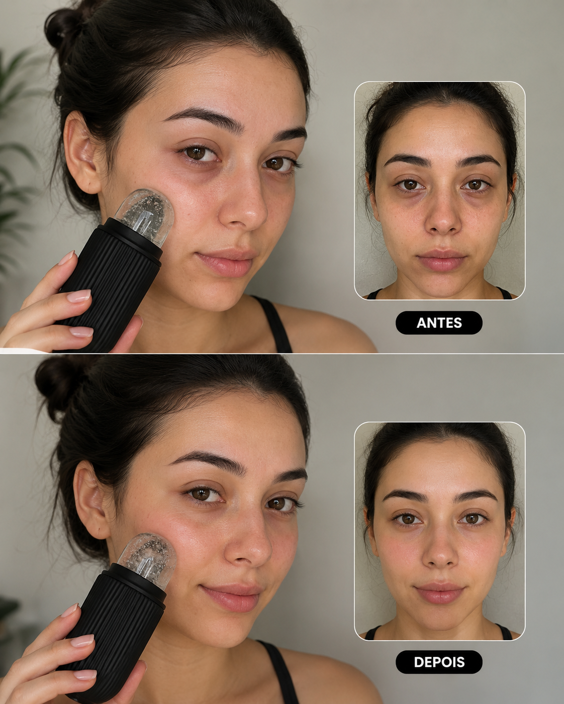 EM OFERTA IceGlow - Rolo Facial de Gelo Anti Inchaço