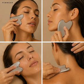 Gua Sha Premium em Aço Inoxidável FEMMEAR