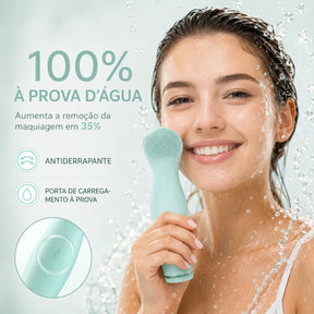 Escova Facial Elétrica de Limpeza Profunda