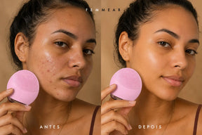 SkinGlow Sonic  Escova Facial Elétrica de Silicone