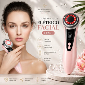 EM OFERTA DISPONIVEL - Massageador Eletrico FACIAL 4 em 1
