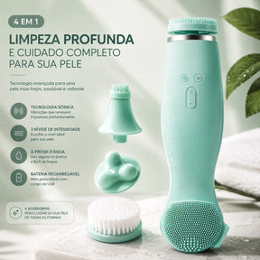 Escova Facial Elétrica de Limpeza Profunda