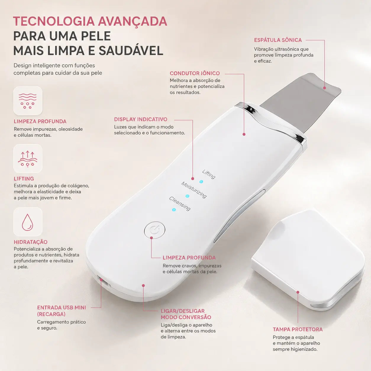 Aparelho Peeling Ultrassônico