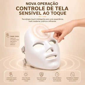 Máscara Facial LED 7 Cores Profissional