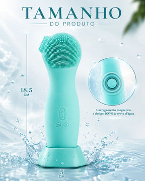 Escova Facial Elétrica de Limpeza Profunda