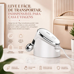 Massageador Facial com Microcorrente e Rolos 3D – Lifting Facial e Efeito V-Line