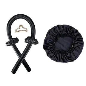 Kit Noites Onduladas – Curvador de Cabelos & Touca de Cetim Femme