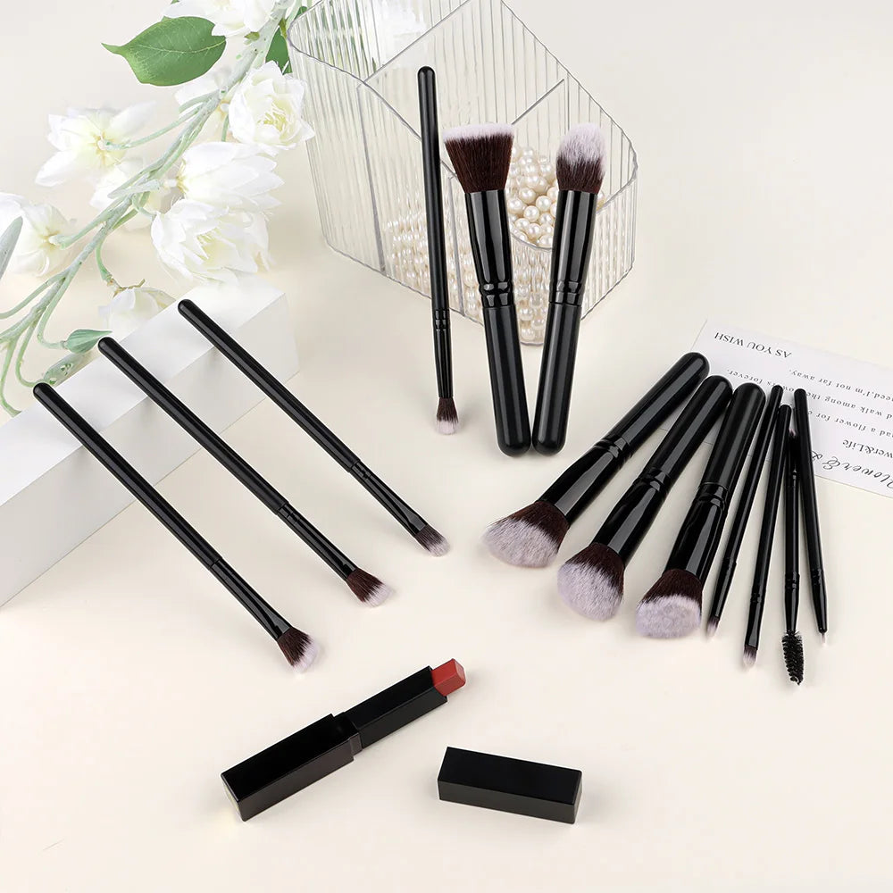 FEMMEAR Soft Glam – Conjunto Profissional com 14 Pincéis de Maquiagem