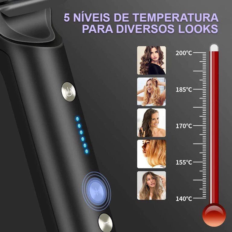 Escova Alisadora Beauty Hair 3 em 1 – Bivolt e Inteligente