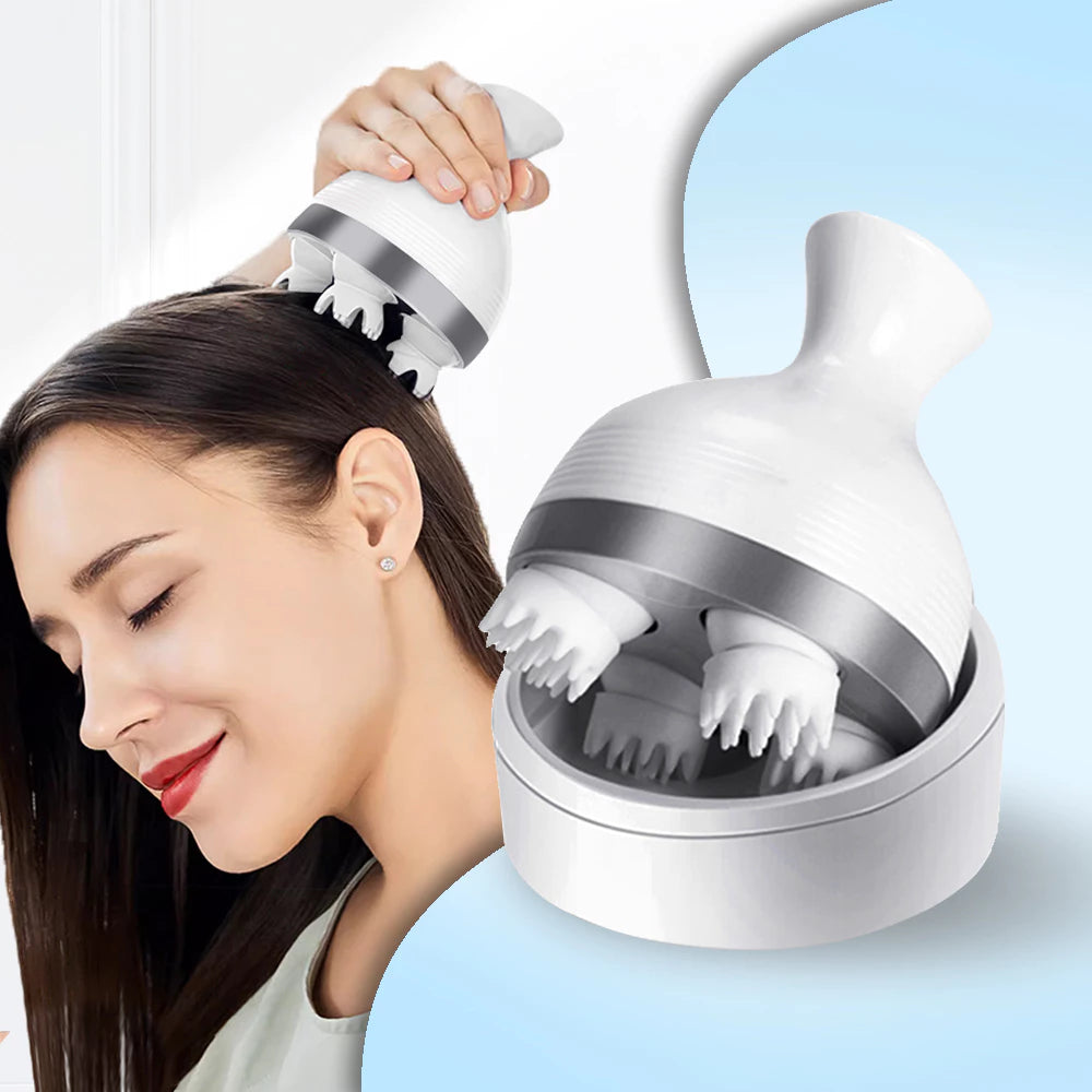RelaxScalp – Massageador Elétrico 4D de Couro Cabeludo