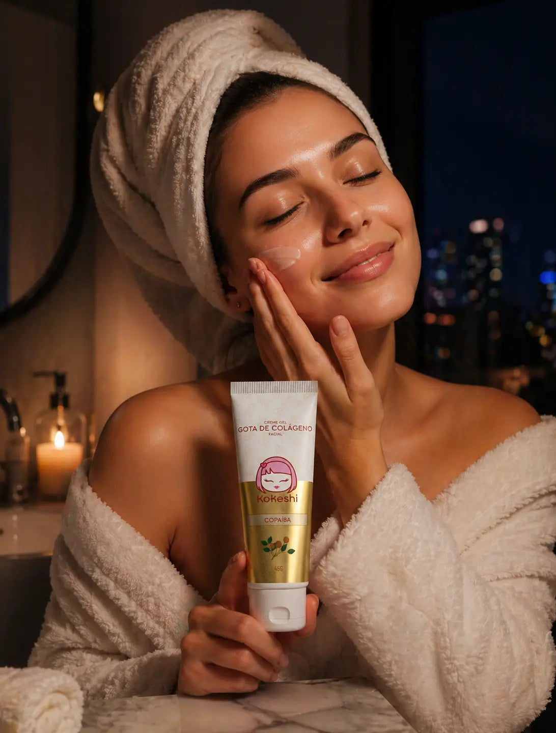 EM OFERTA Creme Facial Gota de Colágeno Kokeshi 45g