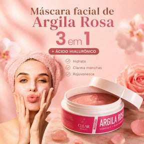 Máscara Facial 3 em 1 Com Ácido Hialurônico - 90g