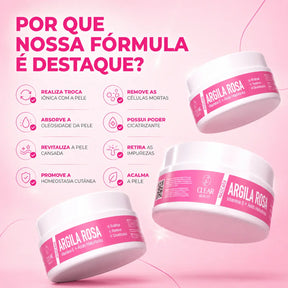 Máscara Facial 3 em 1 Com Ácido Hialurônico - 90g