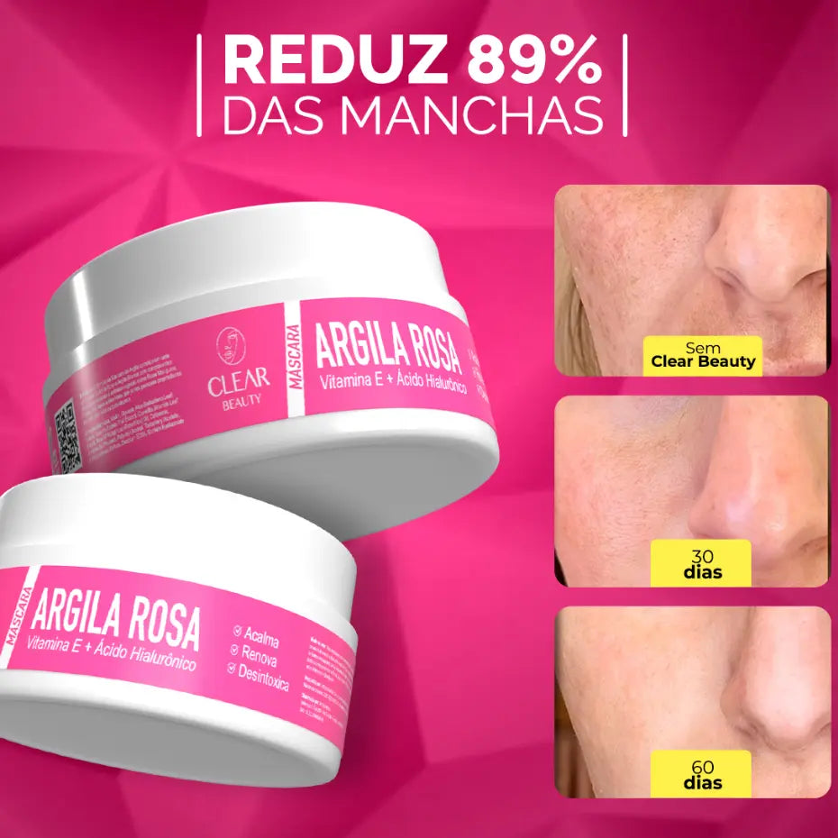 Máscara Facial 3 em 1 Com Ácido Hialurônico - 90g