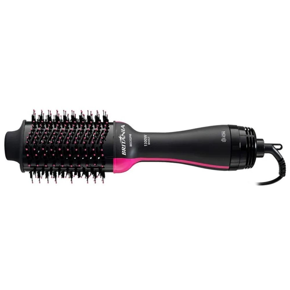 Escova Secadora Britânia 4 Em 1 1300w Bivolt Bec02pr