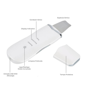 Aparelho Peeling Ultrassônico | Limpeza Facial Profunda + Remoção de Cravos