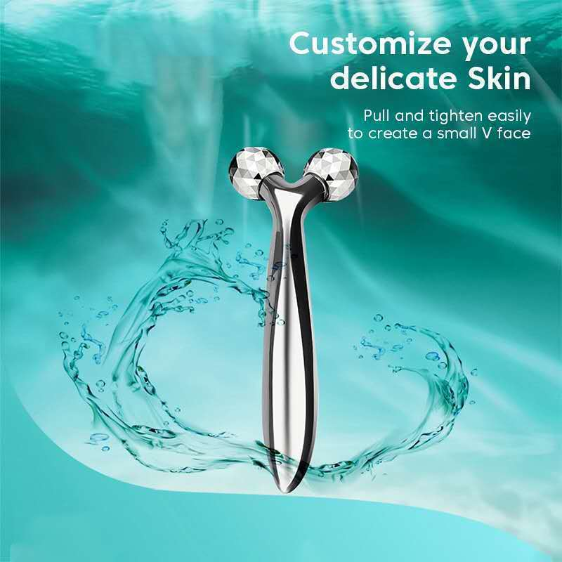 Massageadores Faciais 3D Roller Profissional para Rosto e Pescoço – Efeito Lifting/ Drenagem Linfática - WJ