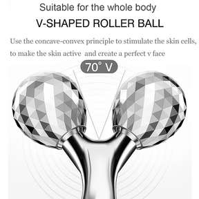 Massageadores Faciais 3D Roller Profissional para Rosto e Pescoço – Efeito Lifting/ Drenagem Linfática - WJ